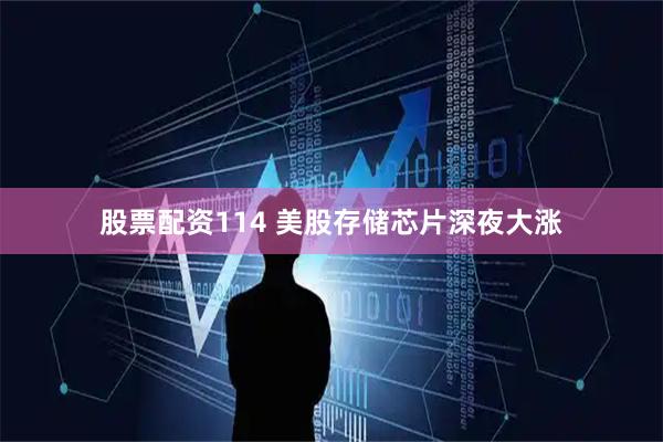 股票配资114 美股存储芯片深夜大涨